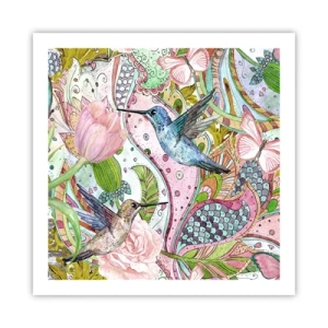 Poszter - Szőlőbe gabalyodva - 60x60 cm