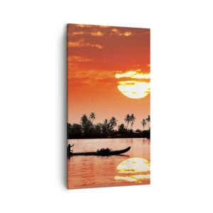 Vászonkép - A trópusok nyugalma naplementekor - 45x80 cm