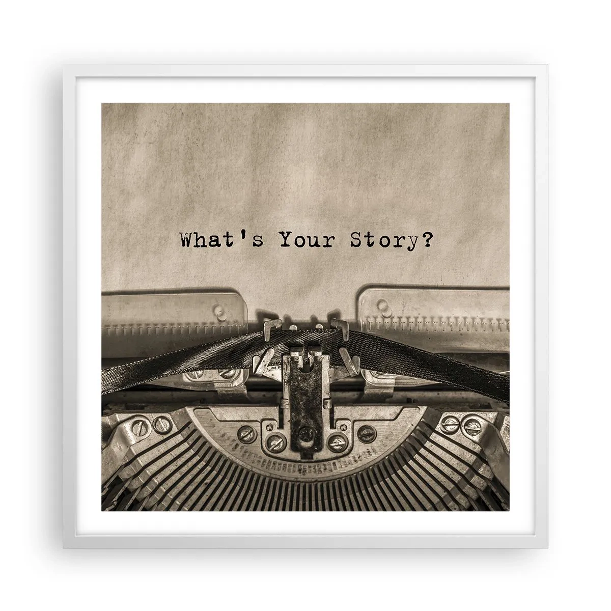 Poszter fekete keretben - Meséld el - 60x60 cm