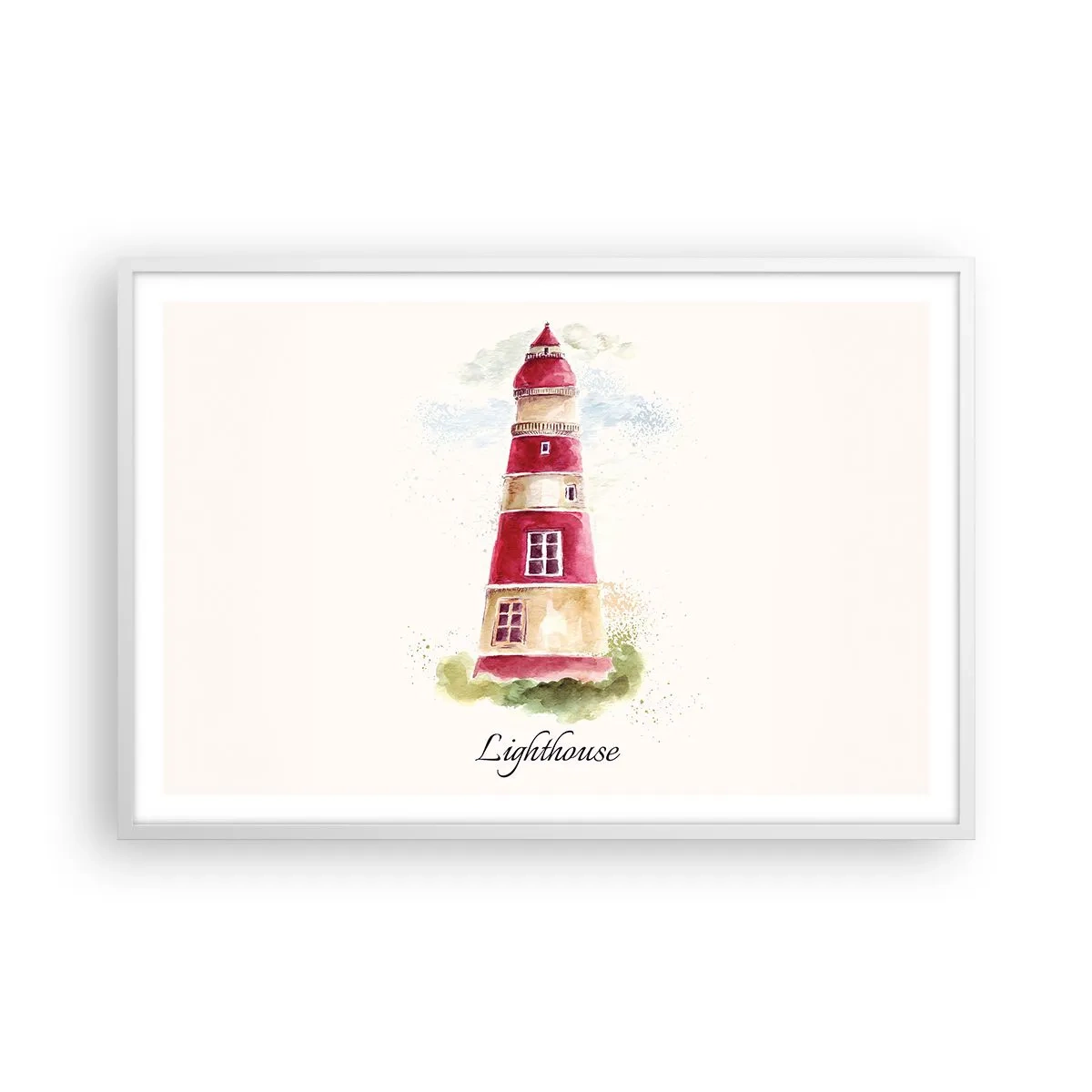 Poszter fekete keretben - Körbe mindíg időjárás - 91x61 cm