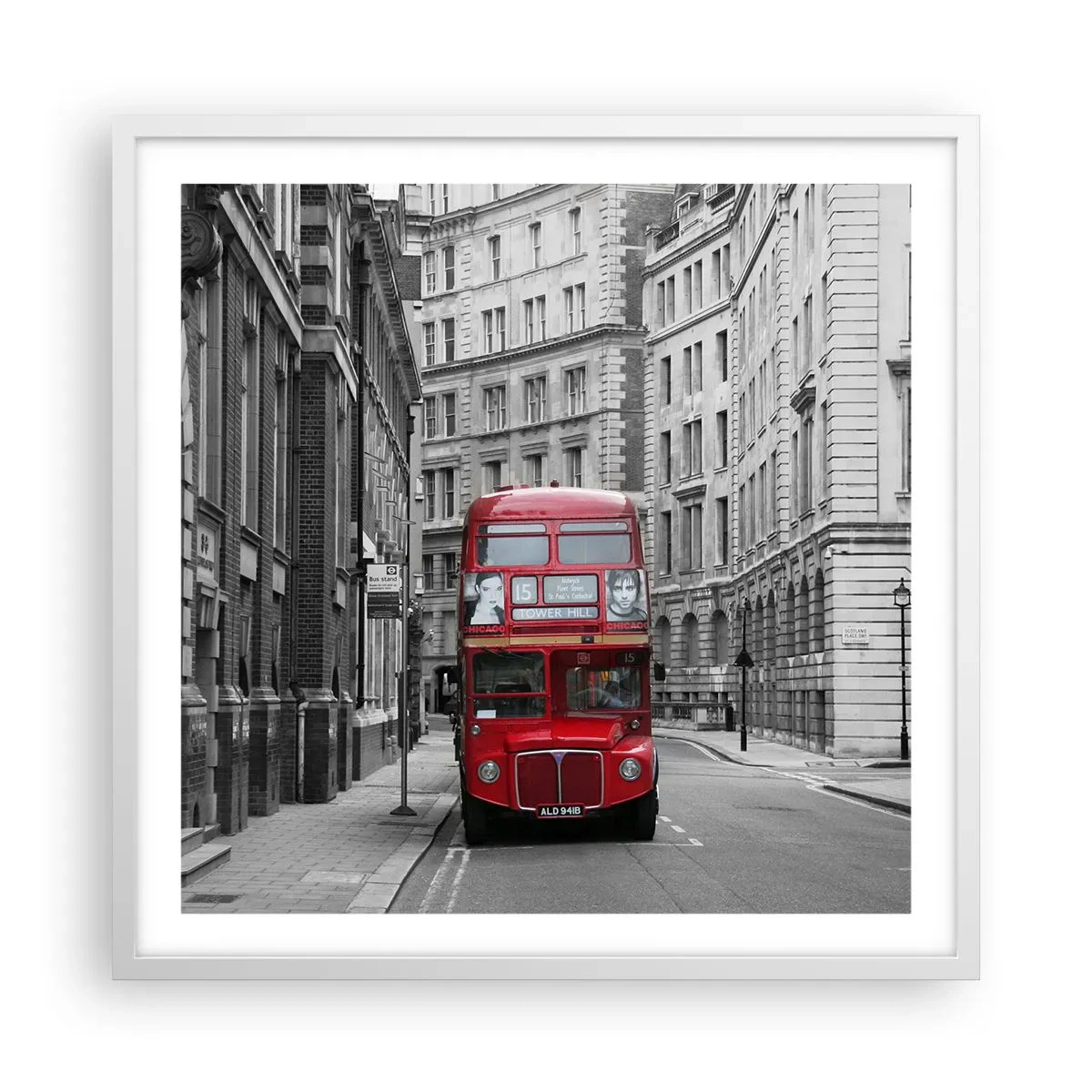 Poszter fekete keretben - A mindennapi életnek nem kell szürkének lennie - 60x60 cm