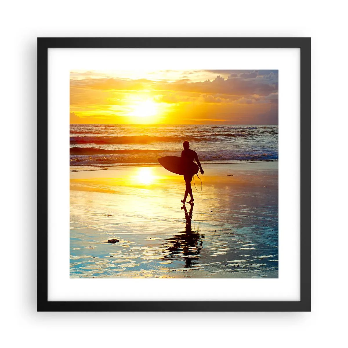 Poszter fehér keretben - A harcos visszatérése - 40x40 cm