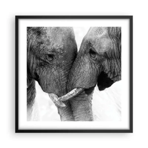 Poszter fehér keretben - Szívélyes vallomás - 50x50 cm