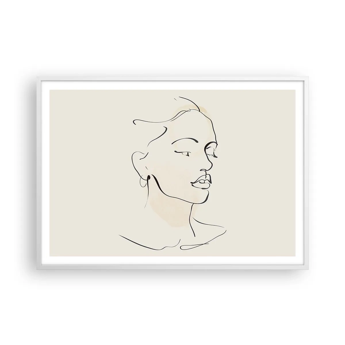 Poszter fekete keretben - Bizonyos vonallal - 100x70 cm