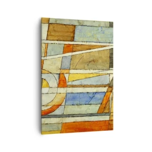 Vászonkép - Kubizmus az építkezésen - 70x100 cm