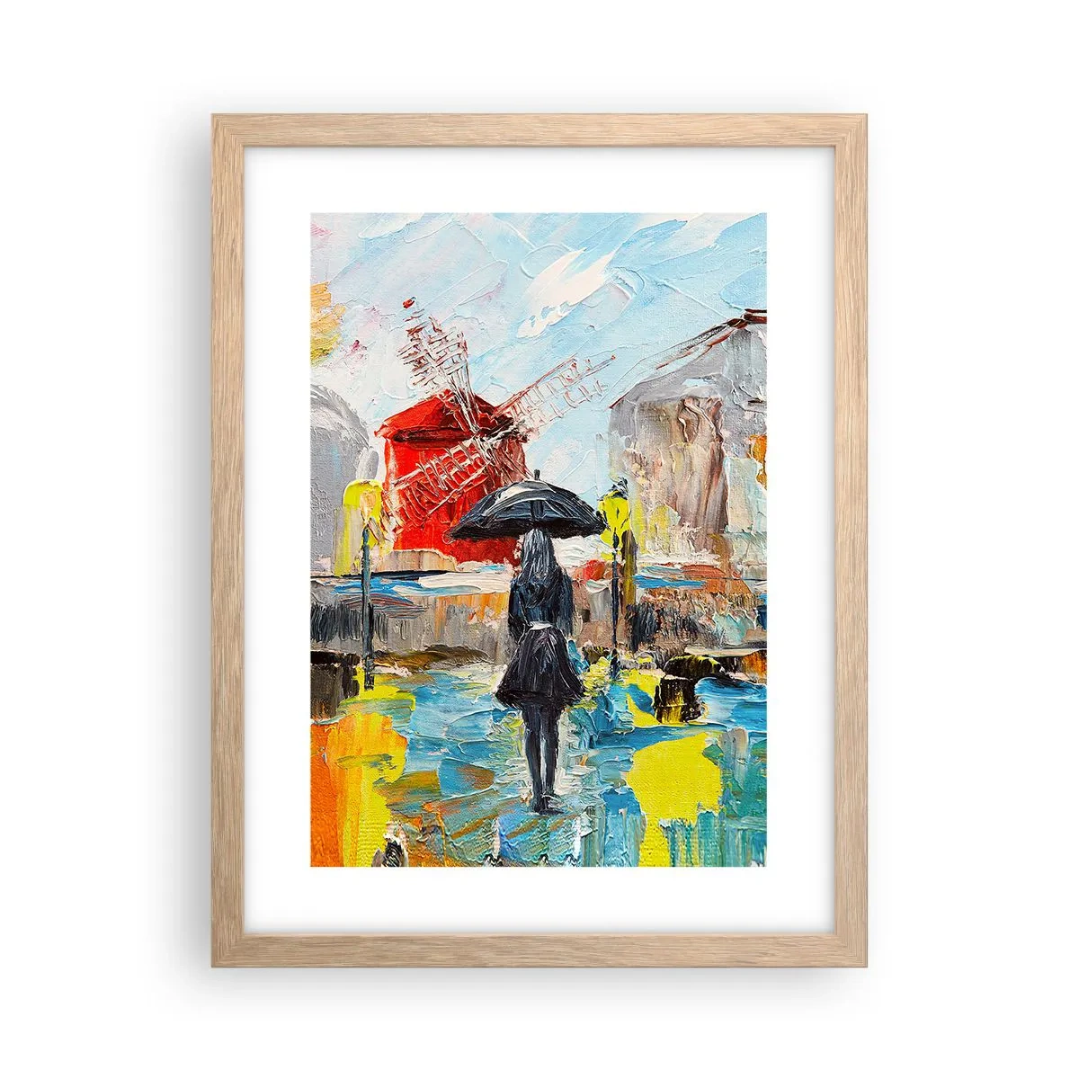 Poszter világos tölgy keretben - Párizsi legendák - 30x40 cm