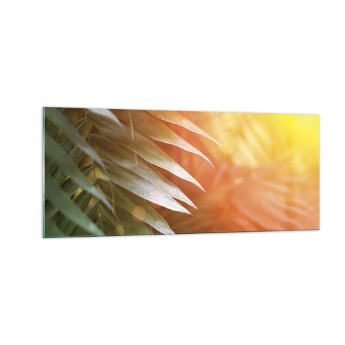 Üveg kép - Reggel a dzsungelben - 100x40 cm