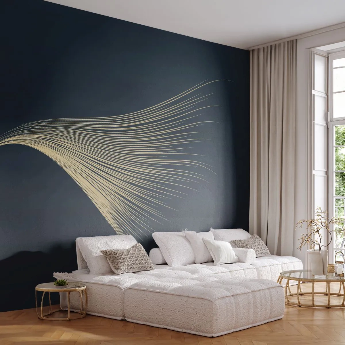 Fotótapéta Premium Canvas - Mint egy angyal haja - Absztrakció, Darab, Grafika - 250x175 cm