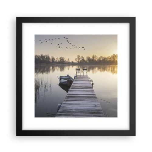 Poszter fehér keretben - Egy kis idő múlva visszajövök - 30x30 cm