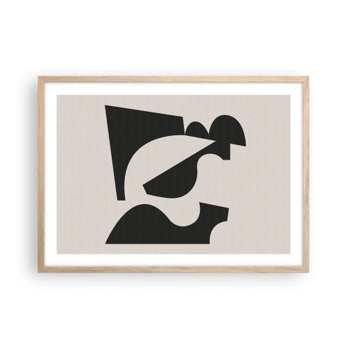 Poszter világos tölgy keretben - Önálló összeállításra - 70x50 cm