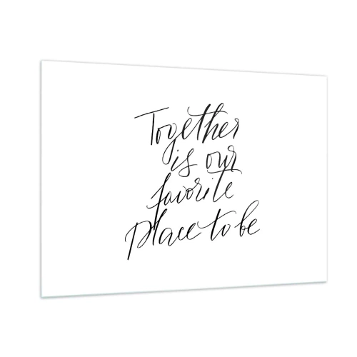 Üveg kép - Te is érzed? - 100x70 cm