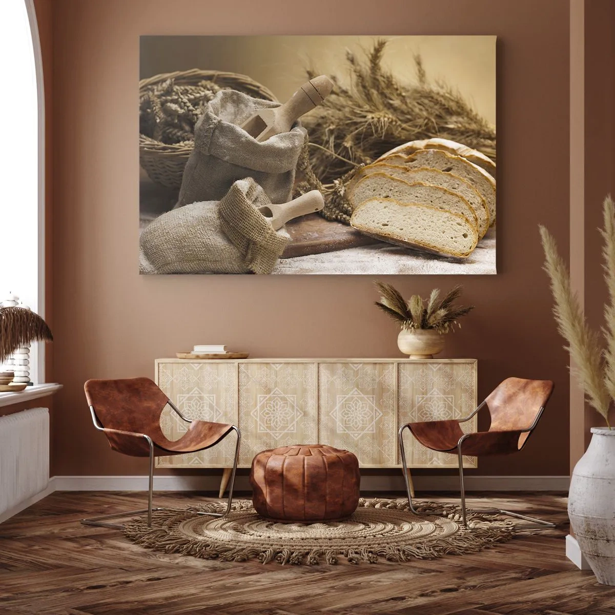 Vászonkép - Hogyan vágta le a késsel - 120x80 cm