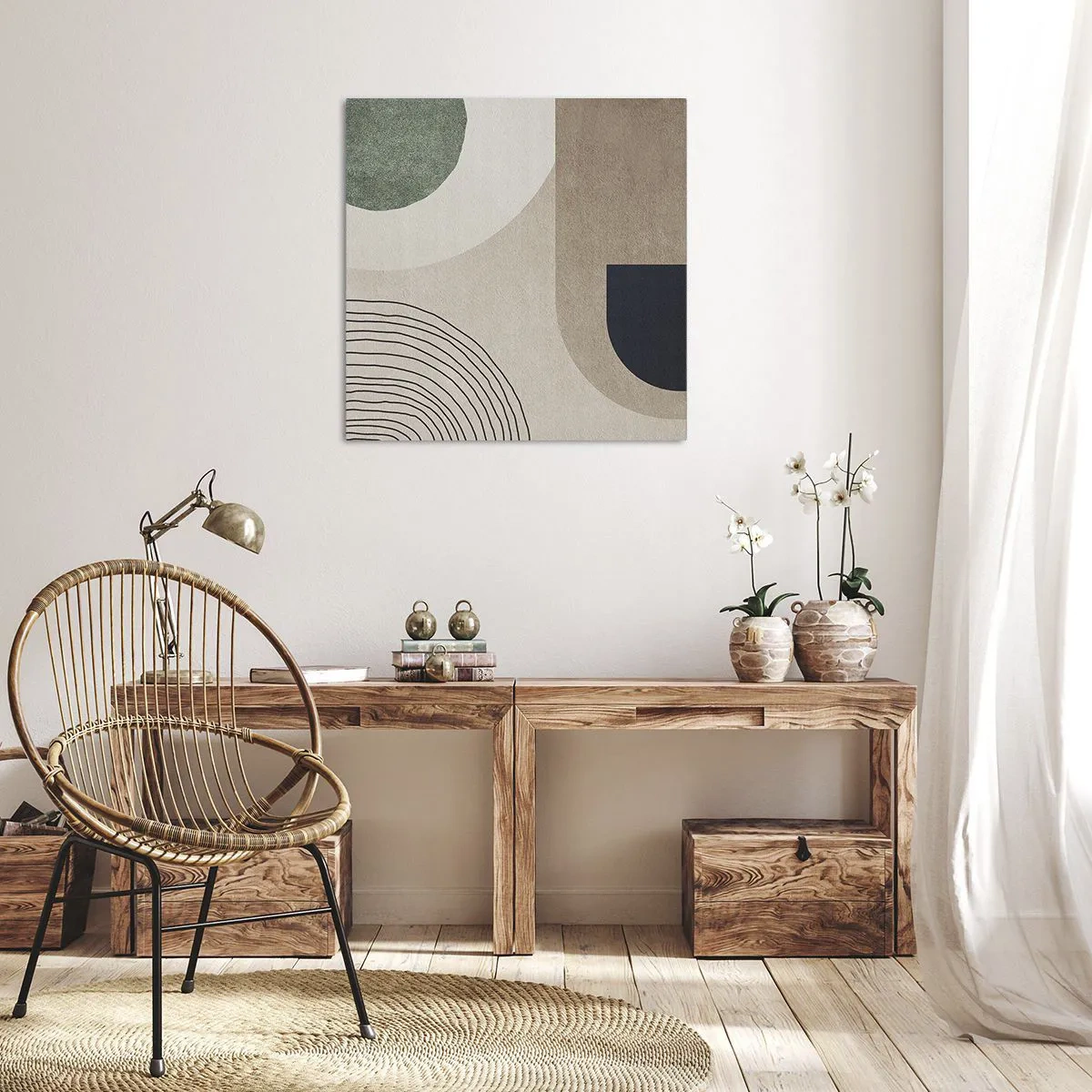 Vászonkép - Egy ovális szelídsége - 60x60 cm