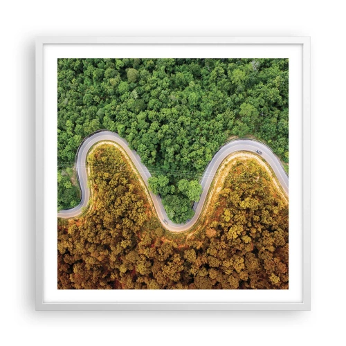 Poszter fekete keretben - Határok és áttörések - 60x60 cm