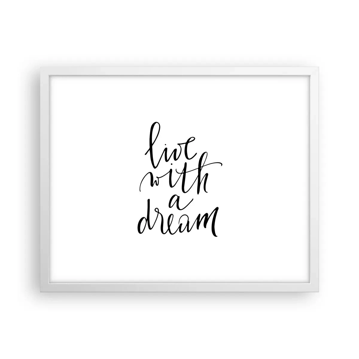 Poszter fekete keretben - Természetesen - 50x40 cm