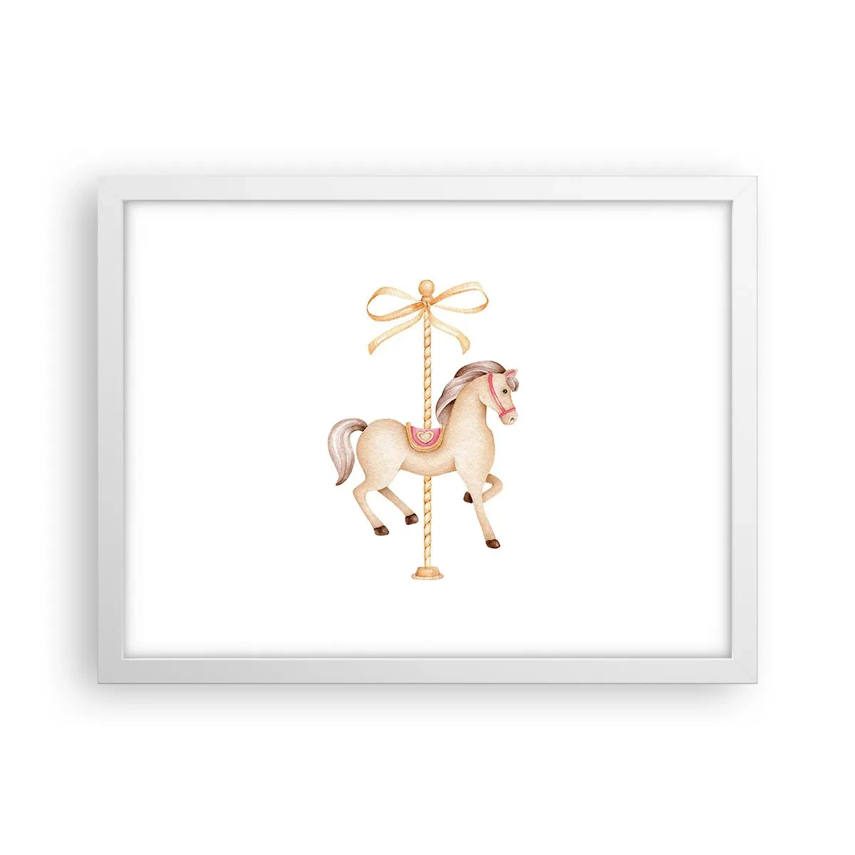 Poszter fekete keretben - Kecses vágtával - 40x30 cm