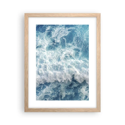 Poszter világos tölgy keretben - Vidáman és ugrálva - 30x40 cm