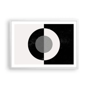 Poszter fekete keretben - Harmónia fekete-fehérben - 70x50 cm