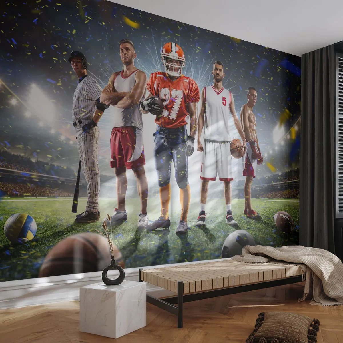 Fotótapéta Premium Sand - Mezei gladiátorok - Sport, Sportoló, Futball - 300x210 cm