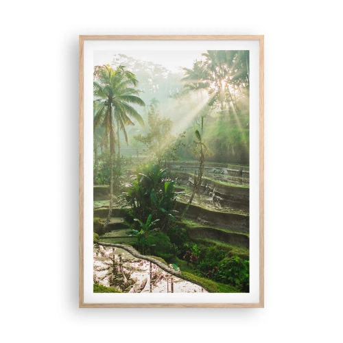 Poszter világos tölgy keretben - Felnőni a napon - 61x91 cm