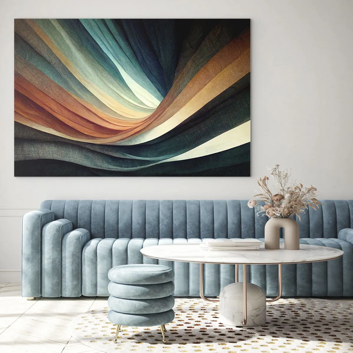 Üveg kép - Színekből szőtt - 120x80 cm