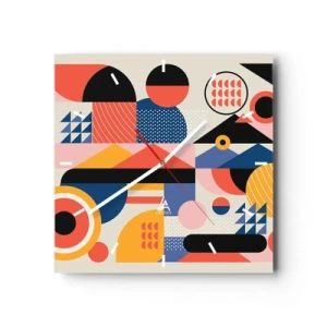 Falióra, Óra - Összetétel: játszadozzunk - 40x40 cm