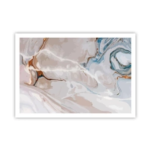 Poszter - Kék kanyarog a fehér alatt - 100x70 cm