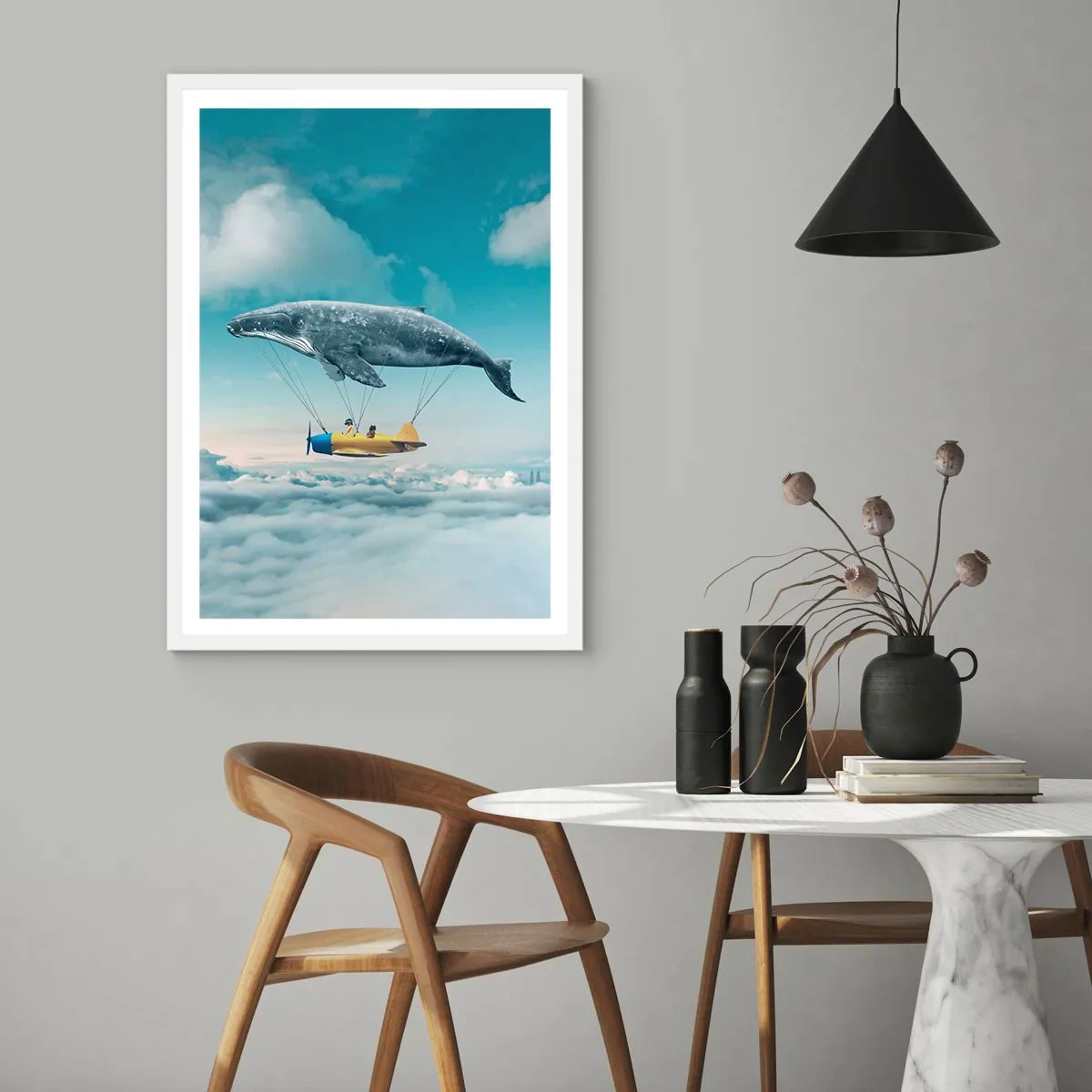 Poszter fekete keretben - Miért is ne? - 40x50 cm