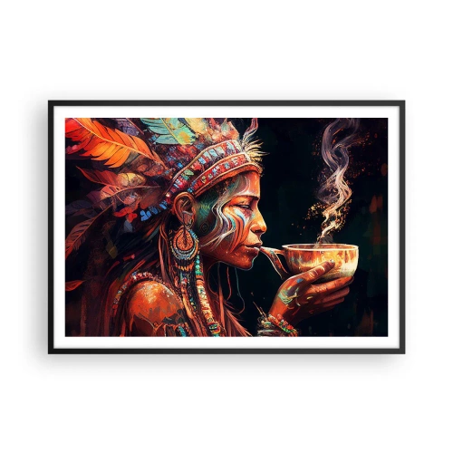 Poszter fehér keretben - Egy varázslatos rituálé - 100x70 cm