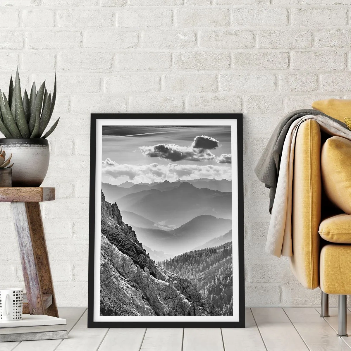 Poszter fehér keretben - Egészen a horizontig - 61x91 cm