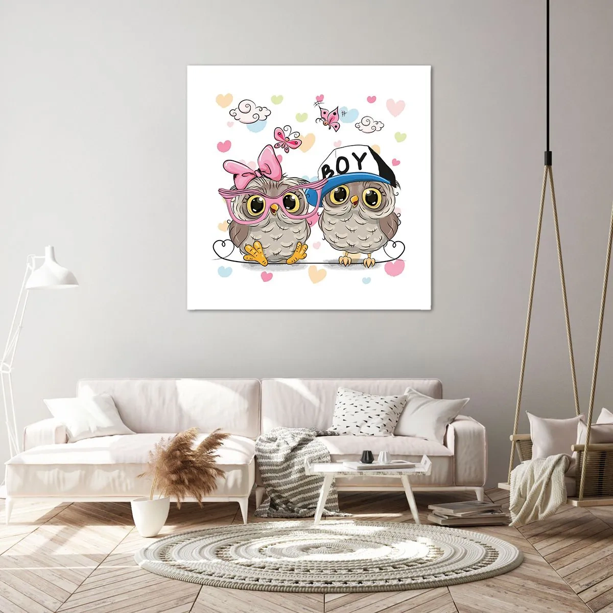 Vászonkép - Szeressük egymást! - 70x70 cm