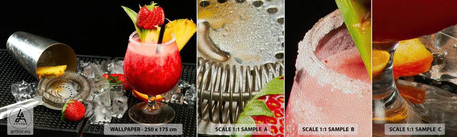 Fotótapéta Minta Premium Sand - Varázsolj ízt - Ital, Koktél, Rázó - 100x30 cm