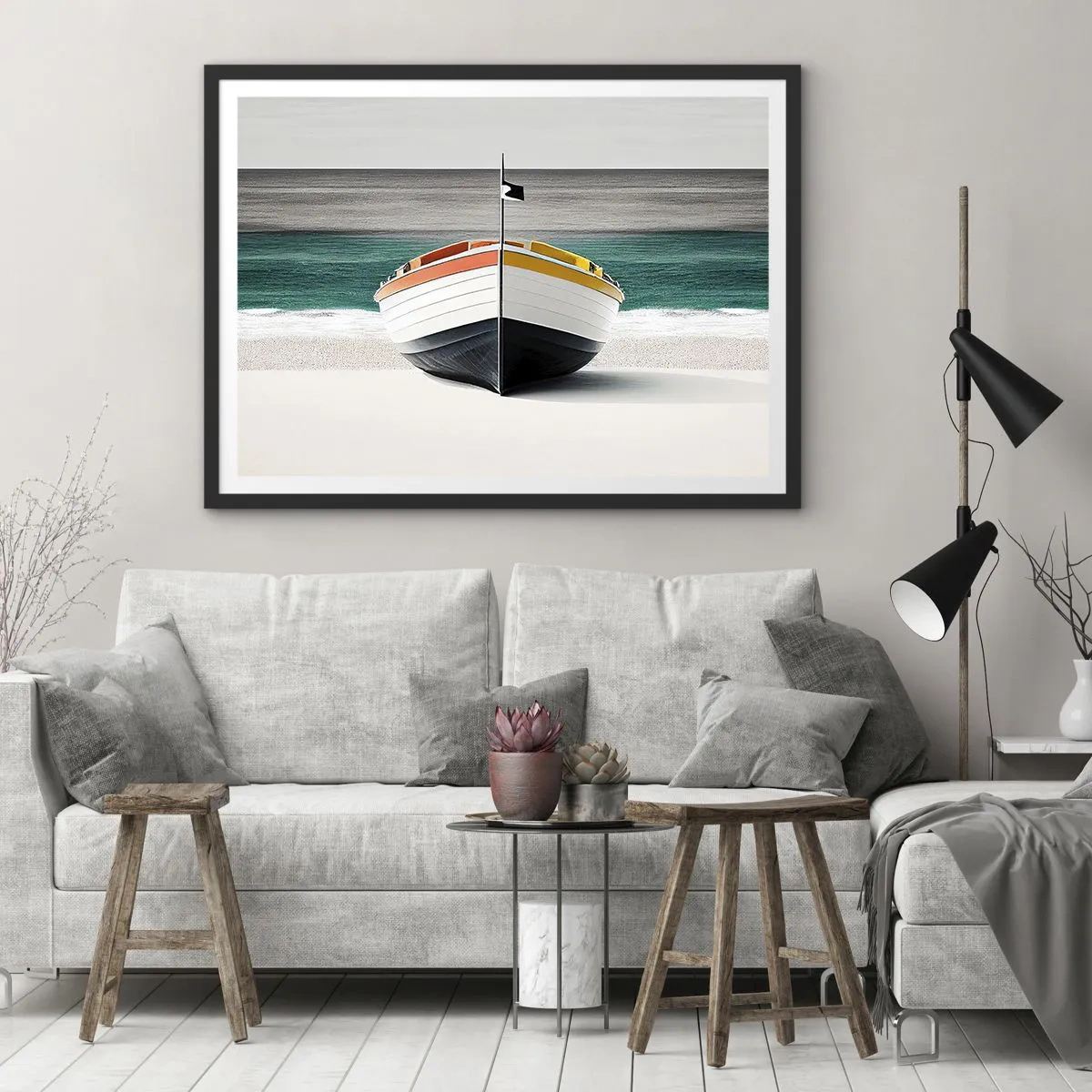 Poszter fehér keretben - A maga helyén - 91x61 cm