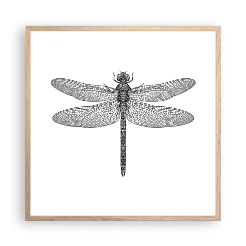 Poszter világos tölgy keretben - A természet precizitása - 60x60 cm