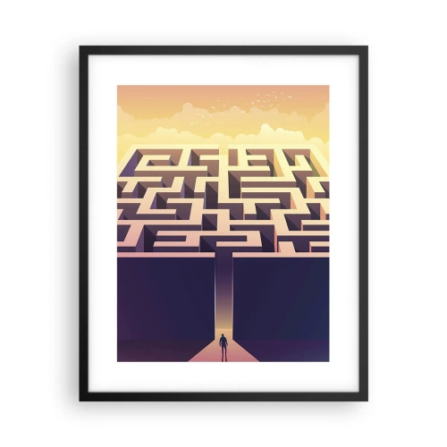 Poszter fehér keretben - Döntés ideje - 40x50 cm