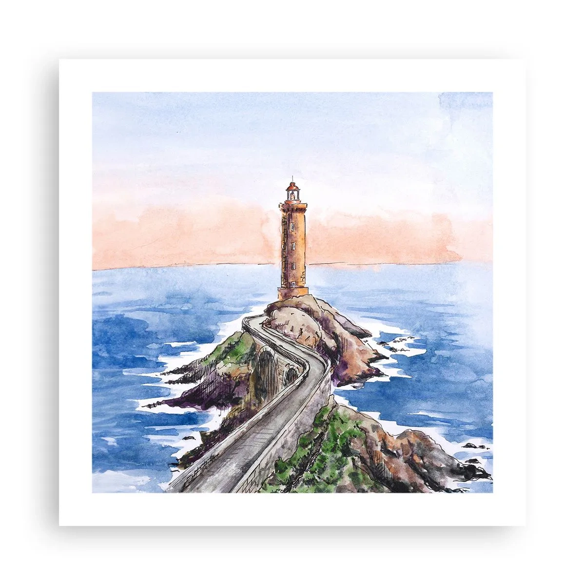 Poszter - Szemben a tengerrel - 50x50 cm