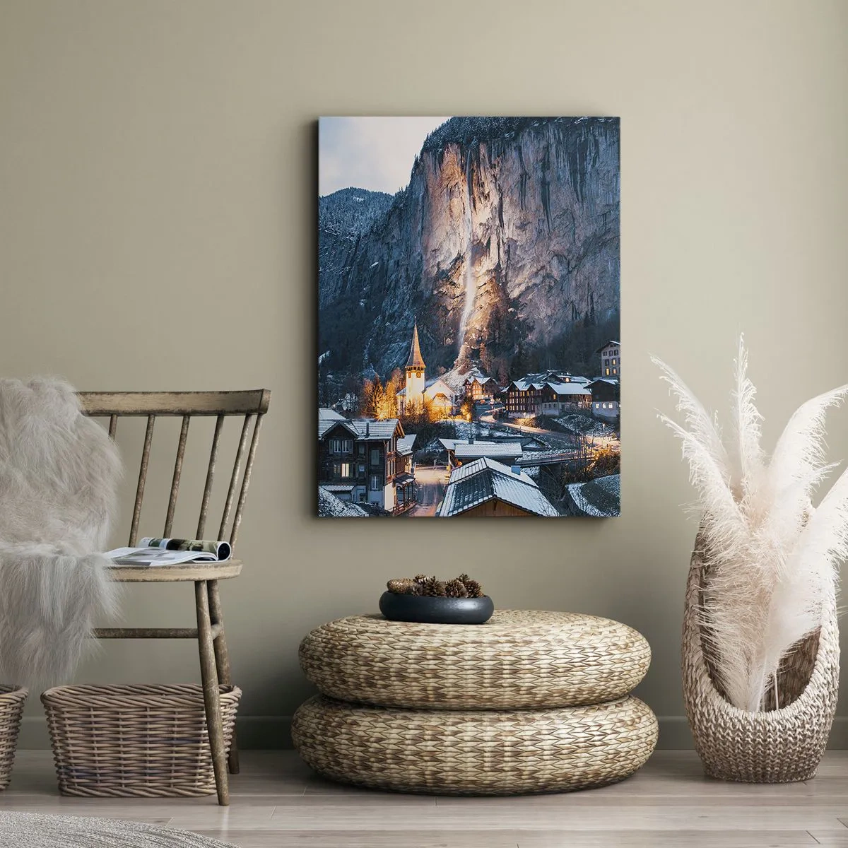 Vászonkép - A tél ragyogó szelleme - 45x80 cm