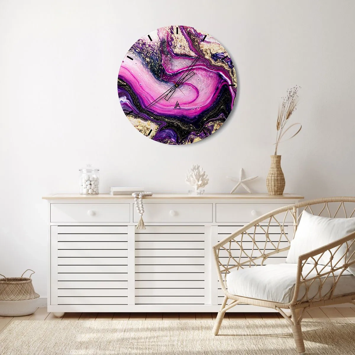 Falióra, Óra - Egy pillanat a kulisszák mögött - 40x40 cm