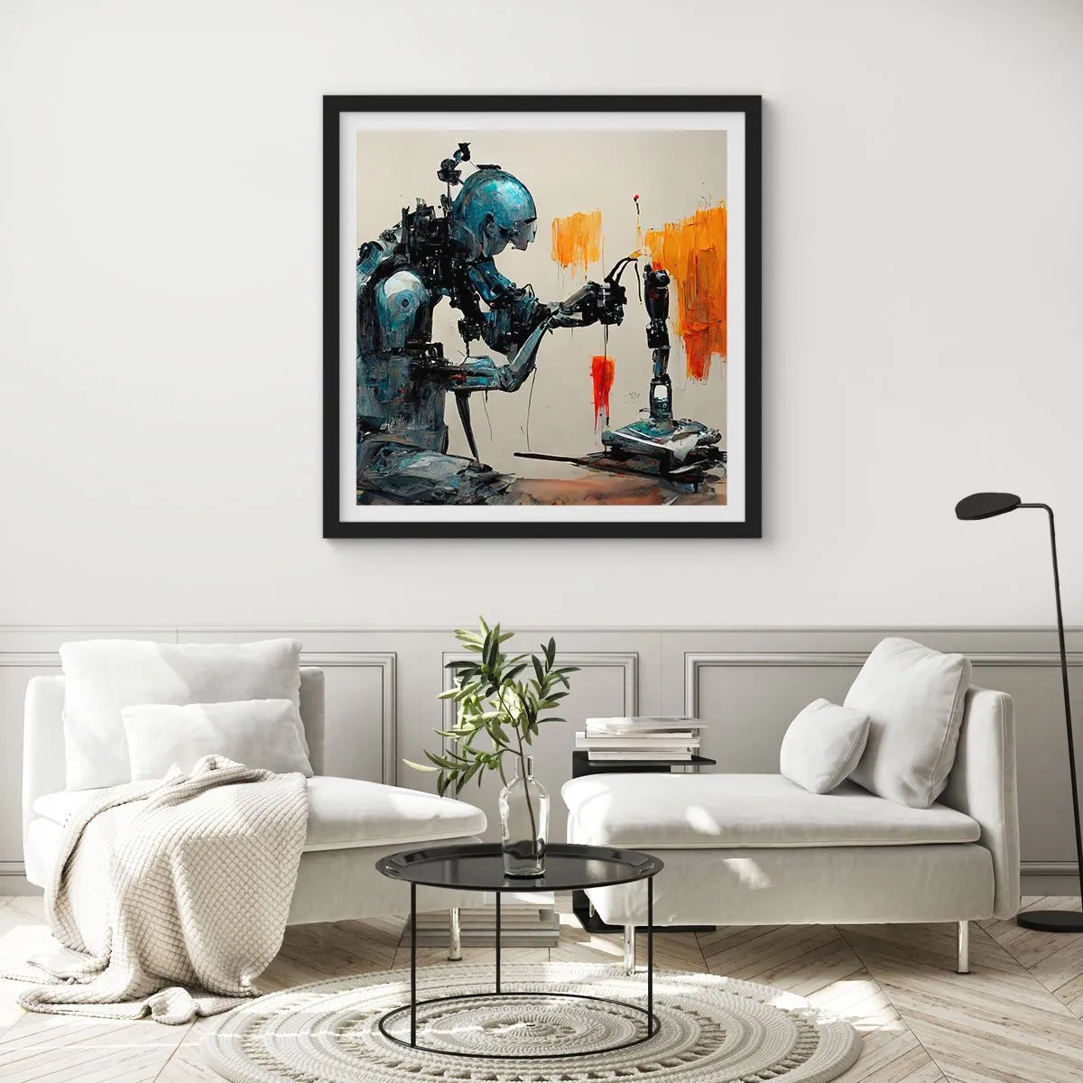 Poszter fehér keretben - Már holnap... - 40x40 cm