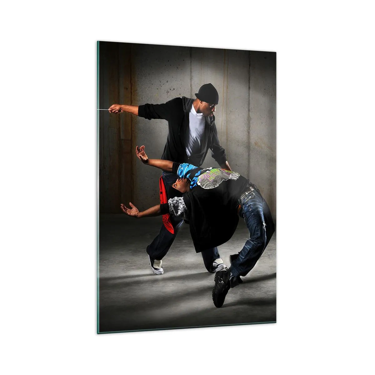 Üveg kép - Tánc az utcai széllel - 70x100 cm