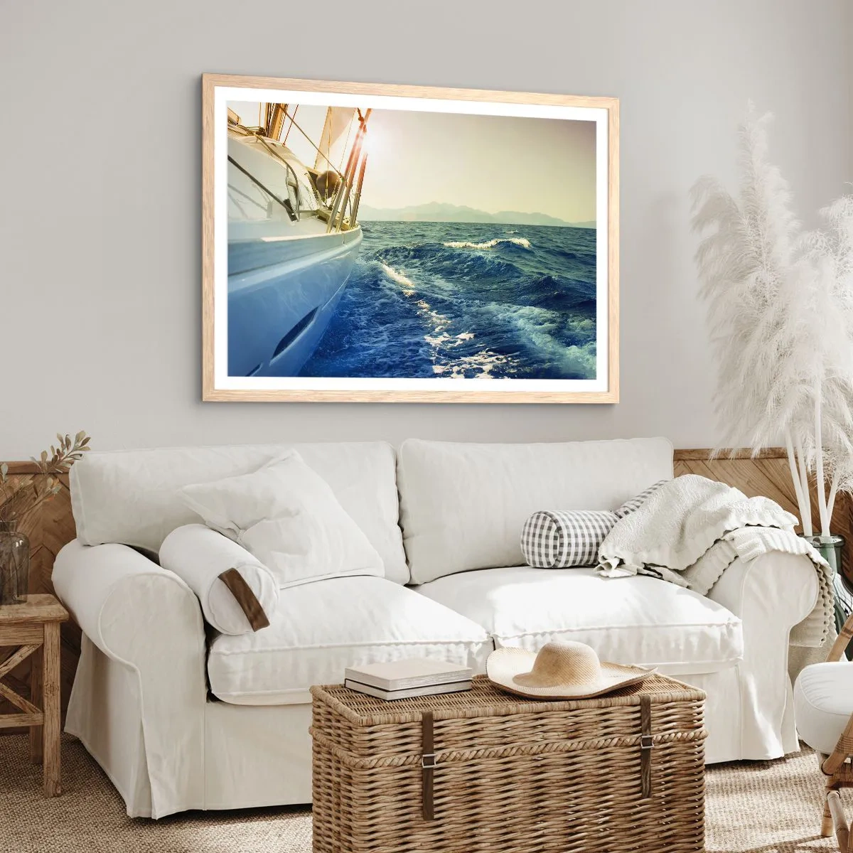 Poszter világos tölgy keretben - A kalandhoz - 91x61 cm