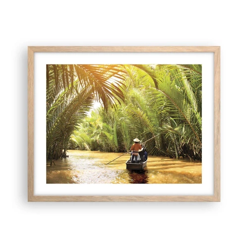 Poszter világos tölgy keretben - A pálma kanyonban - 50x40 cm