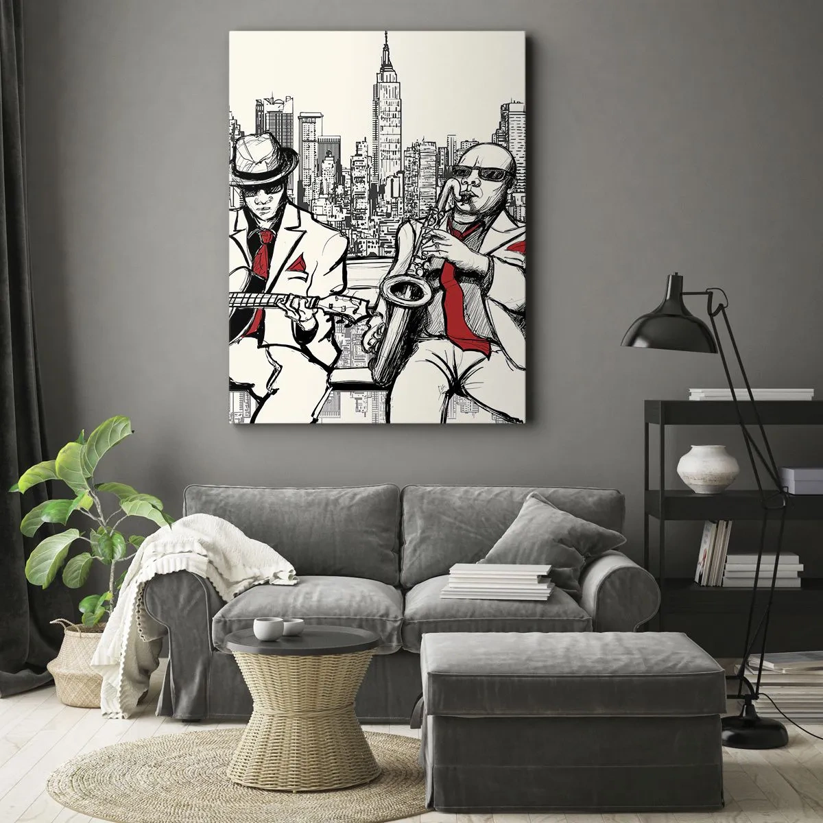 Vászonkép - New York-i improvizáció - 50x70 cm