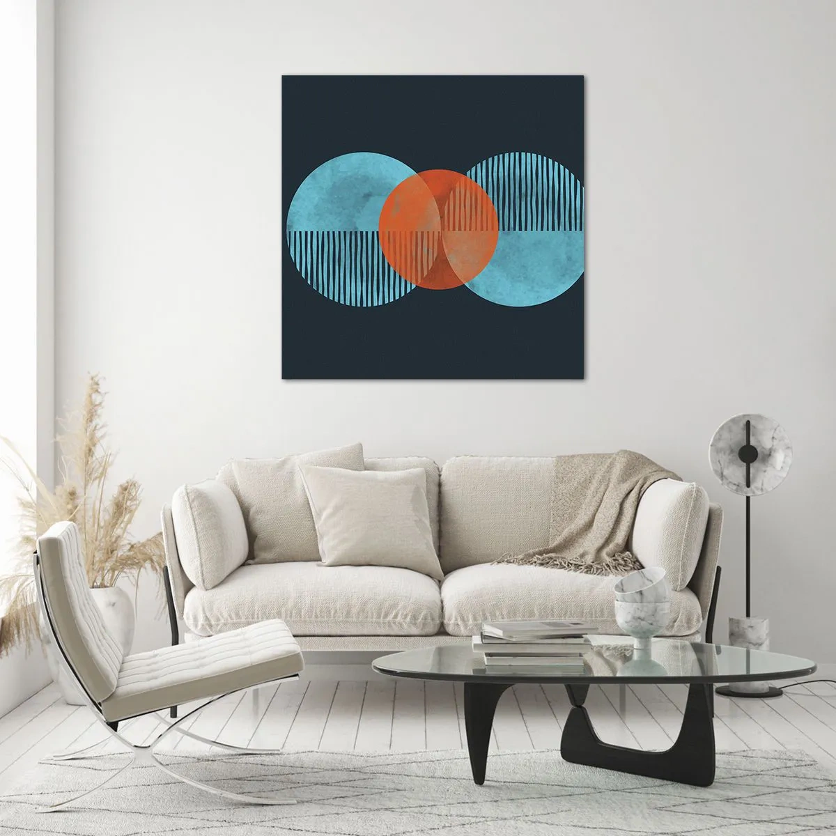 Üveg kép - Szimmetrikus kompozíció - 60x60 cm