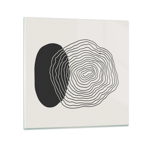 Üveg kép - Létezés és rángatózás - 70x70 cm