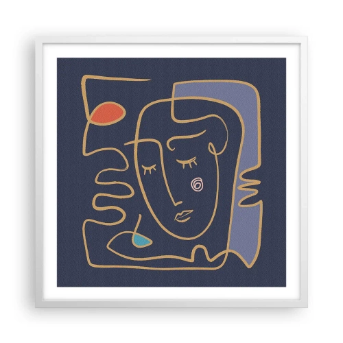 Poszter fekete keretben - Álmodozásban - 60x60 cm