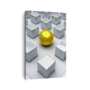 Vászonkép - Miért én? Geometriai összetétel - 80x120 cm