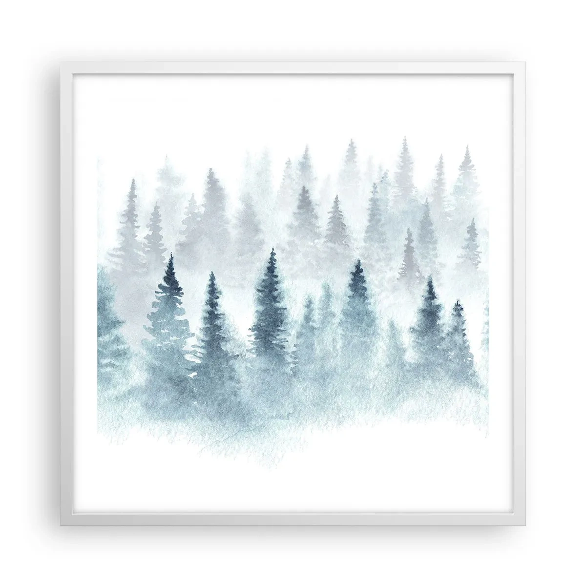 Poszter fekete keretben - Ködbe burkolózva - 60x60 cm