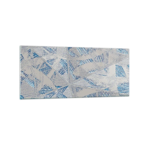 Üveg kép - A szürkéskék labirintusban - 120x50 cm