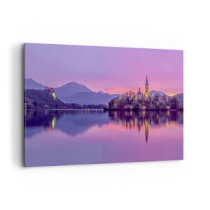 Vászonkép - Mesebeli sziget alkonyatkor  - 100x70 cm